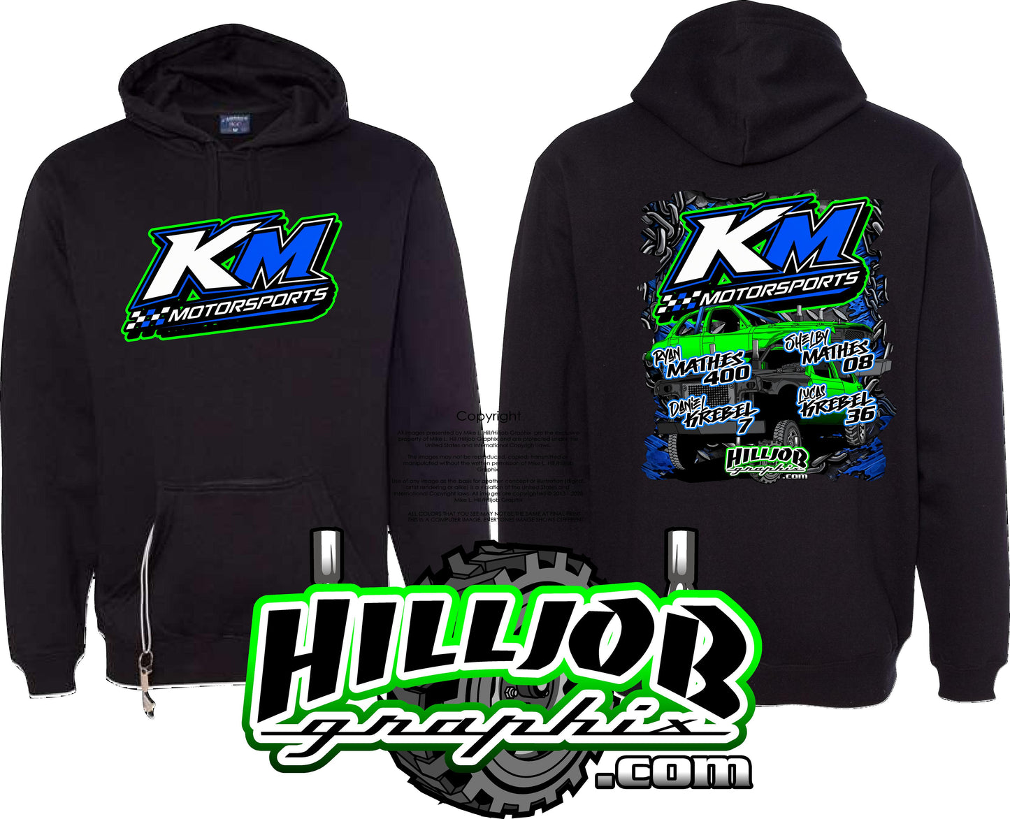 #380 KM Motorsports Tailgate Hoodie