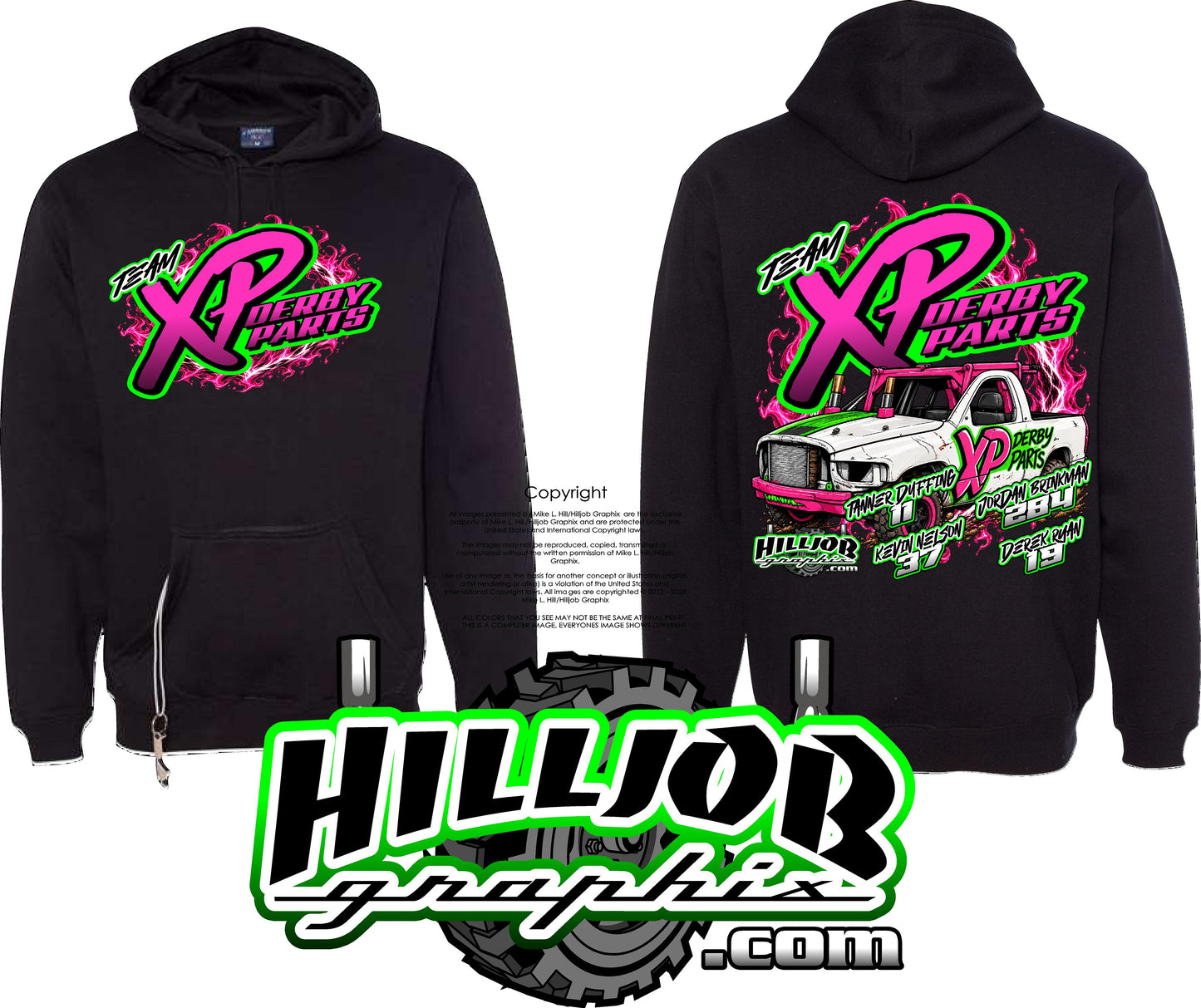 #426 Team Xp Derby Parts Tailgate Hoodie