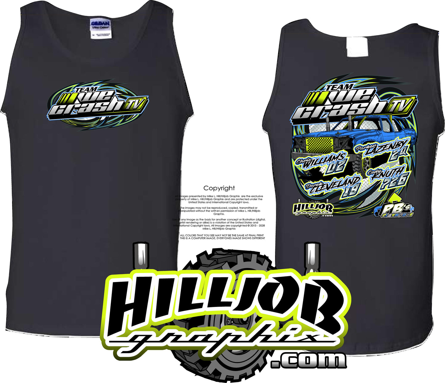 #316 Team WeCrash TV Mens Tank Top