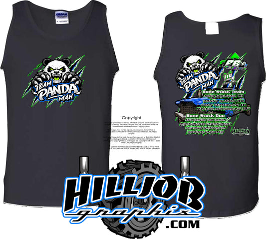 #422 Team Panda Man Tank Top