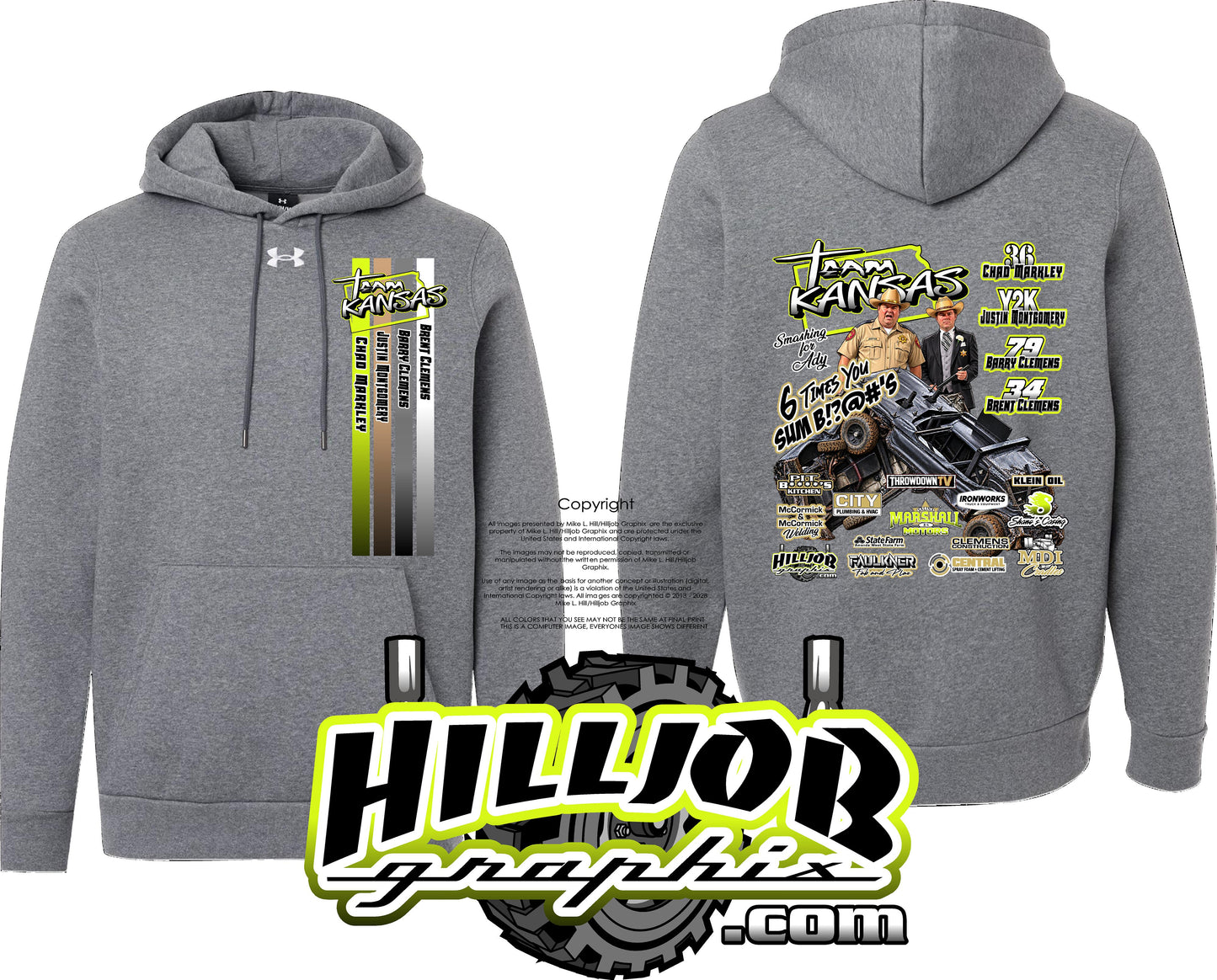 #423 Team Kansas Under Armour Hoodie