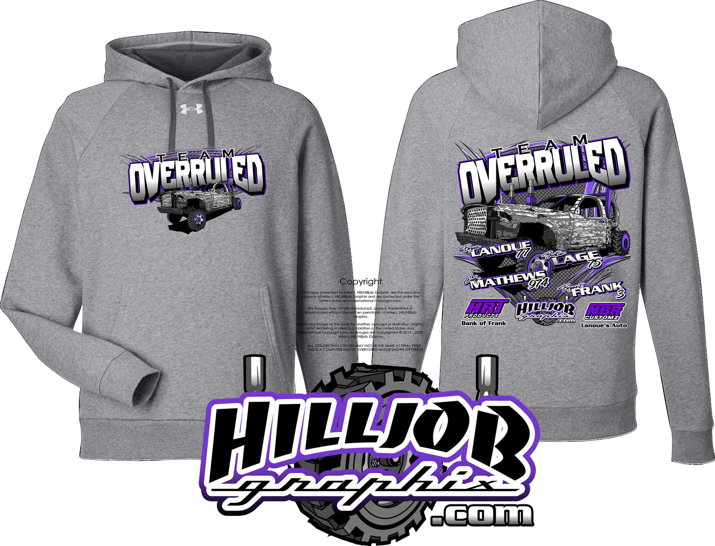 #404 Team Overruled Under Armour Hoodie