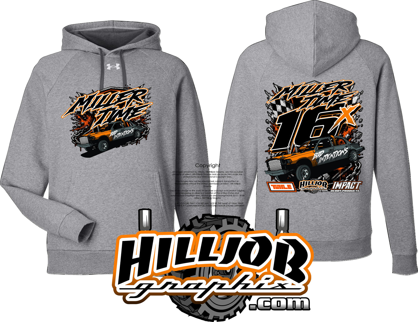 #390 Miller Time Under Armour Hoodie