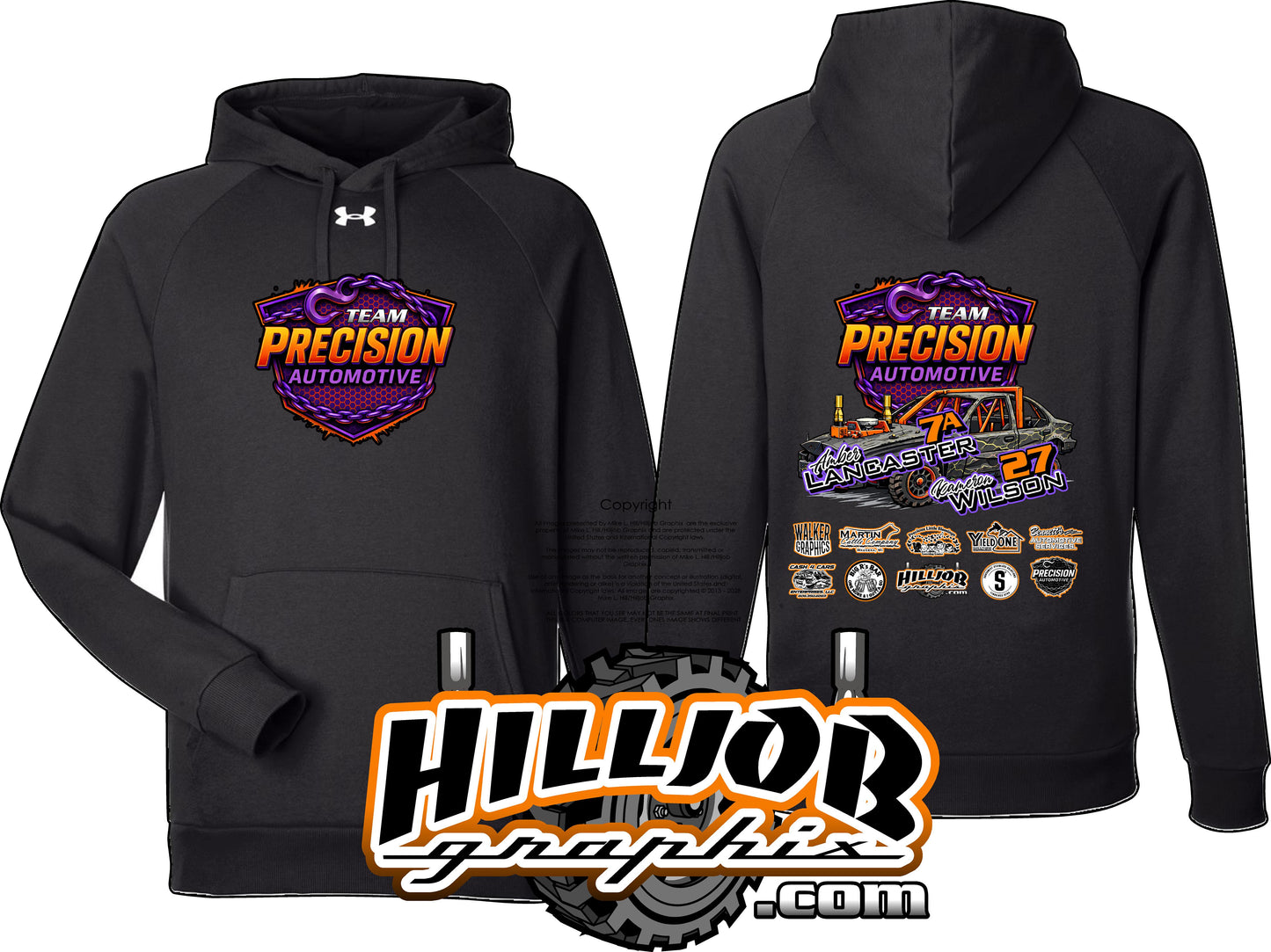 #347 Team Precision Automotive Under Armour Hoodie