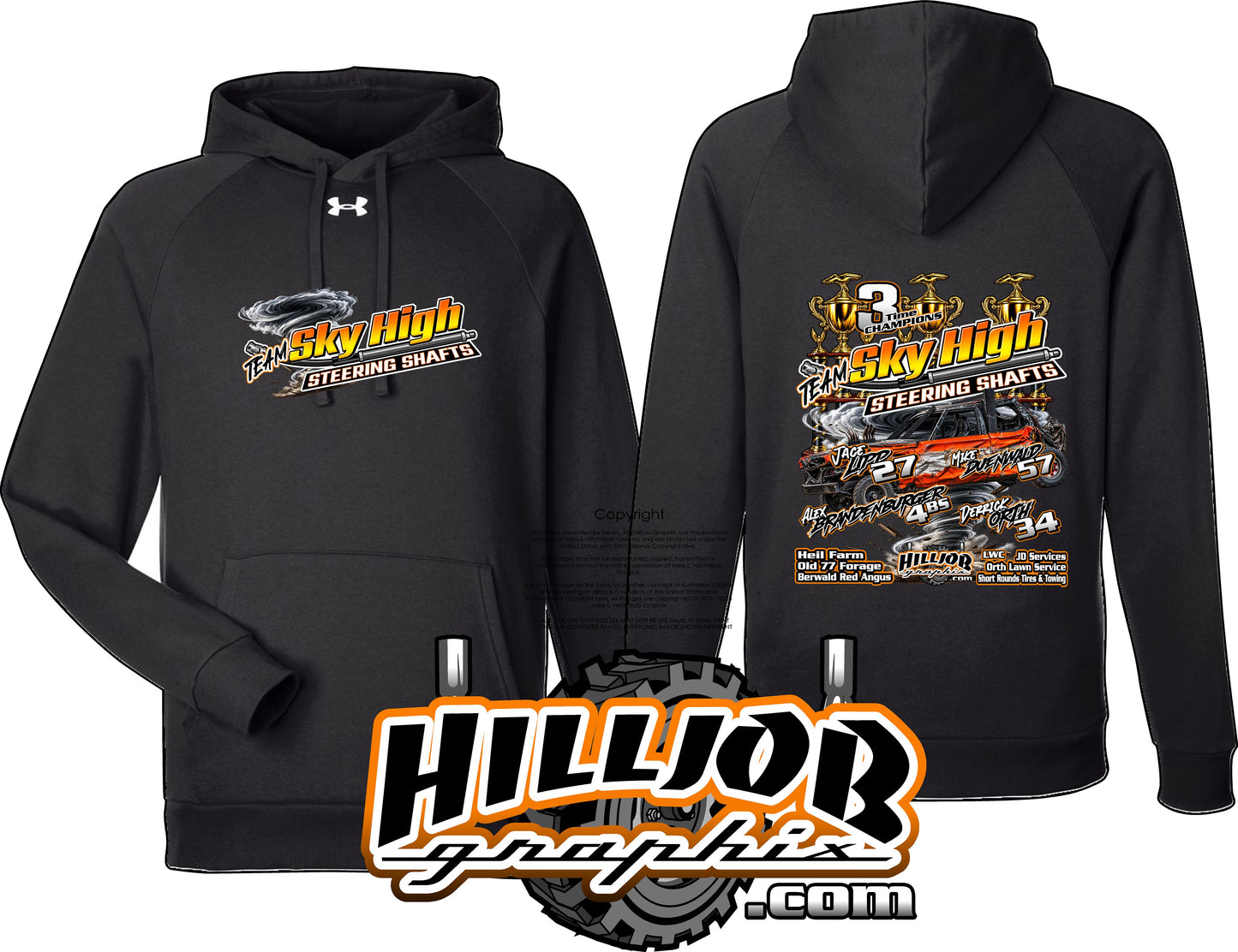 #416 Team Sky High Under Armour Hoodie