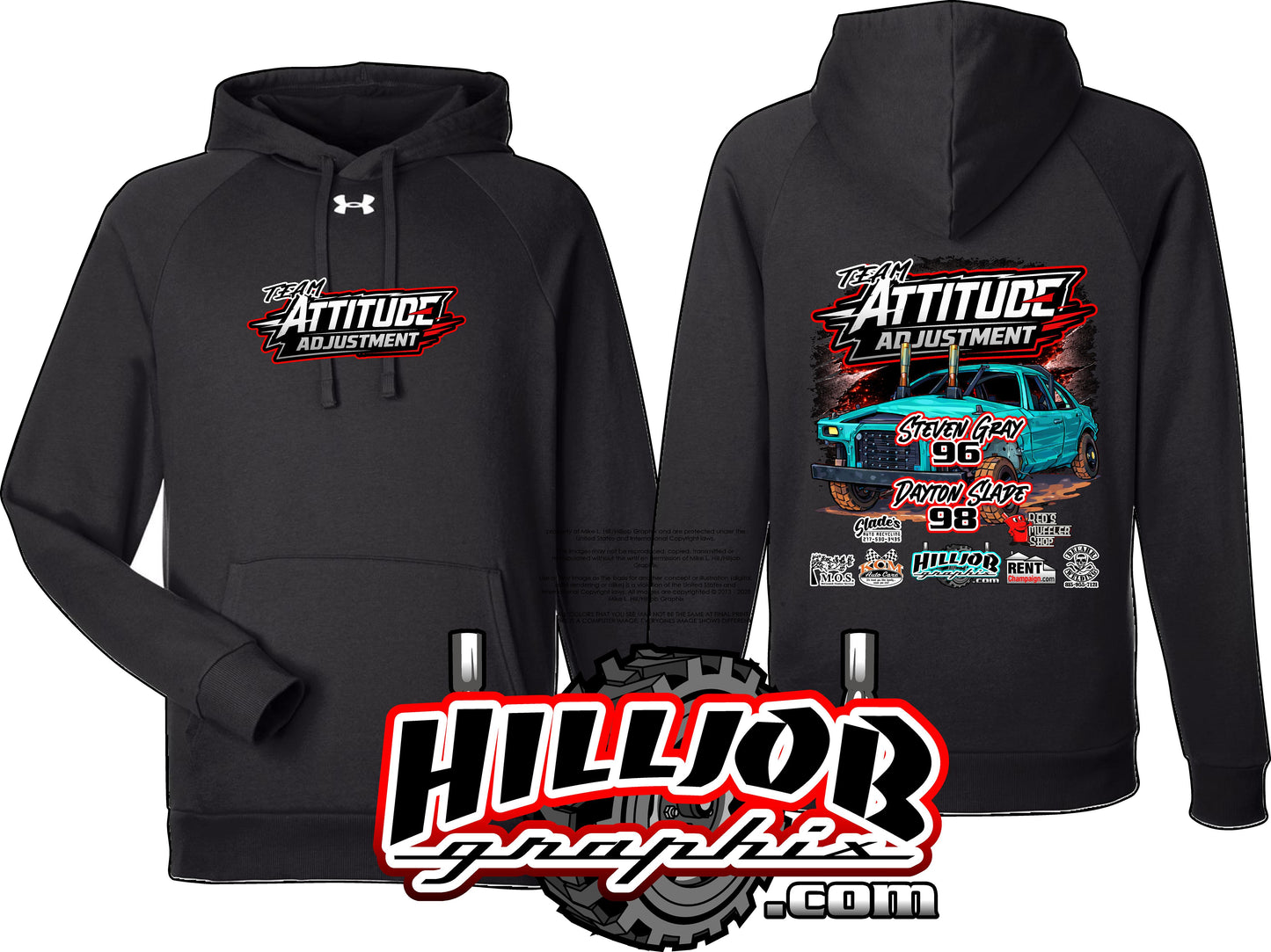 #342 Team Attitude Adjustment Under Armour Hoodie