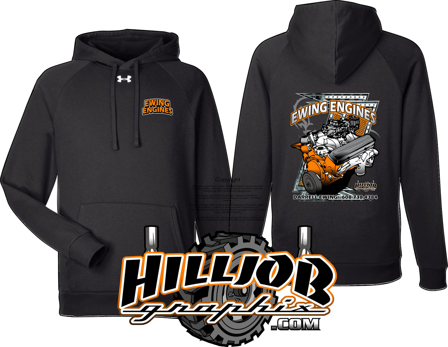 #414 Ewing Engines Under Armour Hoodie