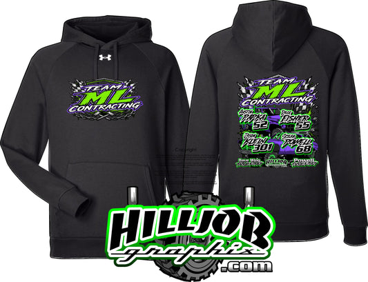 #406 Team ML Contracting Under Armour Hoodie