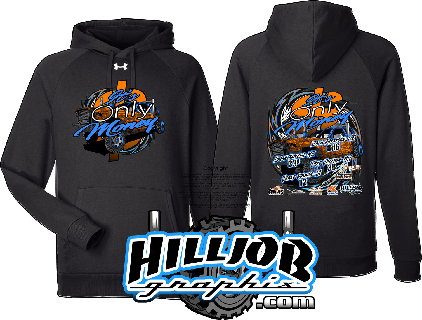 #411 Team Its Only Money Under Armour Hoodie