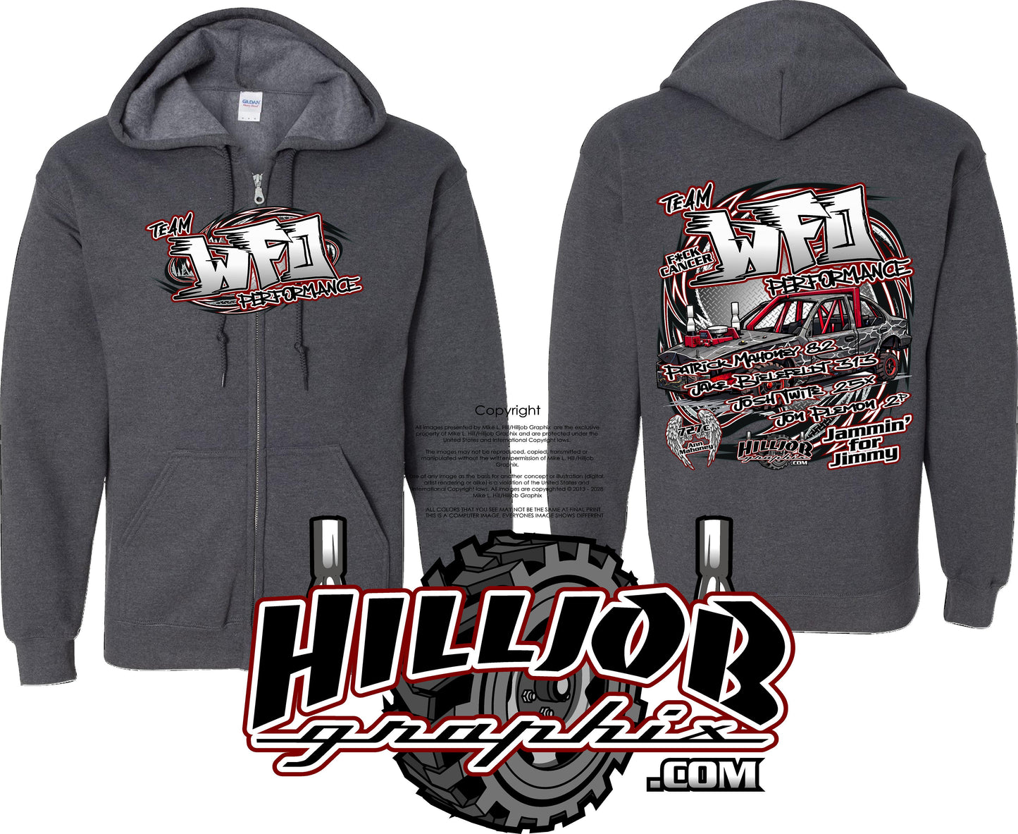 #355 Team WFO Zipped Hoodie