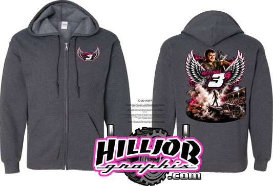 #391 Corey Gettings Memorial Zipped Hoodie