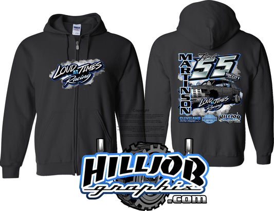 #352 Loud at Times Racing Zipped Hoodie