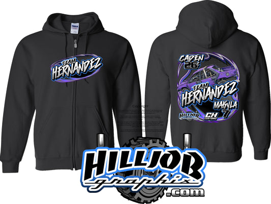 #360 Team Hernandez Zipped Hoodie